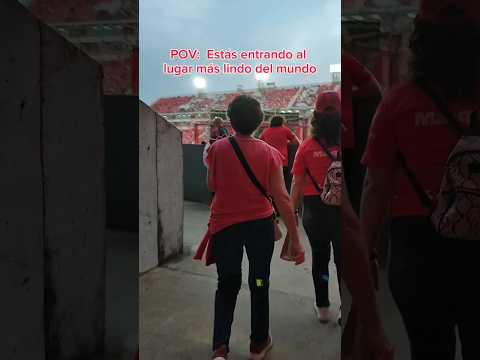 POV: Estas entrando al Lugar mas lindo del mundo 😍🏟️❤️🔥👹🚩 #Independiente #LaNocheDelRey  #TodoRojo