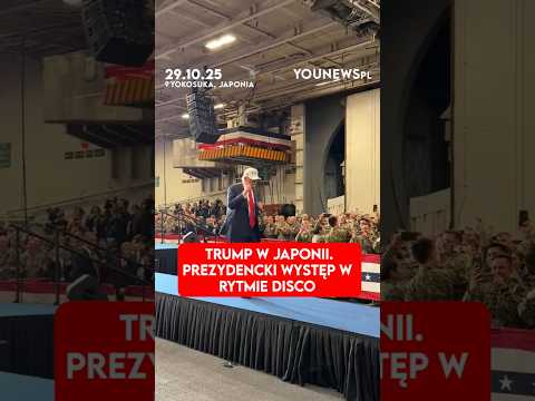 Trump w Japonii. Prezydencki występ w rytmie disco (29.10)