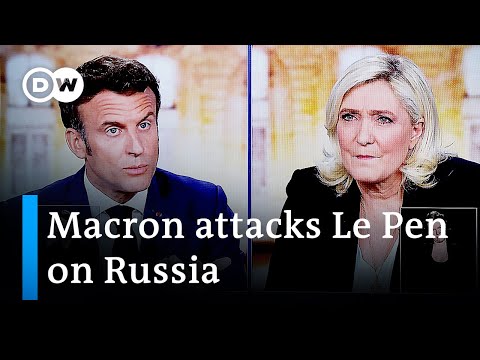 Macron and Le Pen clash in TV debate ahead of election | DW News