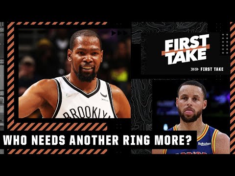 Stephen A.: KD needs another ring MORE than Stephen Curry | First Take video clip