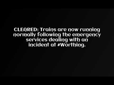 CLEARED Trains are now running normally following the emergency services dealing with an incident at