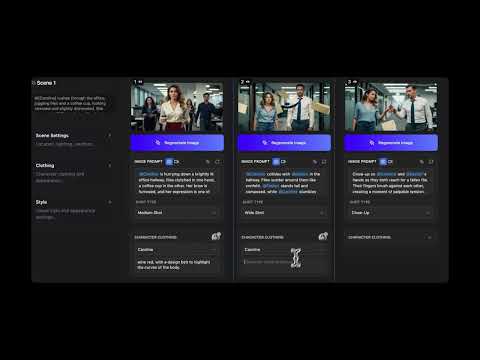 How to create short dramas with consistent characters using popshort.ai | AI generated storyboard poster