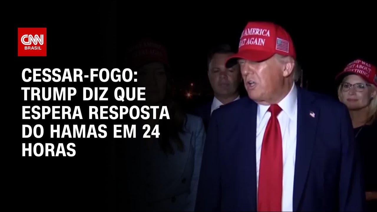 Trump diz que espera decisão do Hamas sobre cessar fogo em 24 horas | CNN NOVO DIA