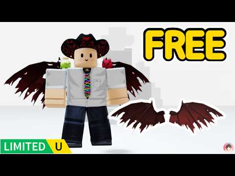 Roblox : 🌟 赤いヴァンパイアの翼を無料でゲットする方法。 #ロブロックス #ゆんち #ゲーム #freeitemsroblox