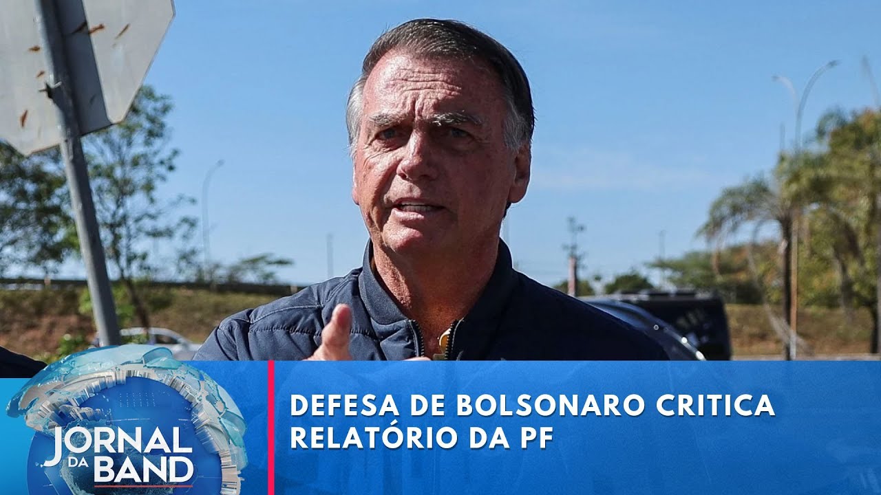 Defesa de Bolsonaro critica relatório da PF e pede revogação de prisão domiciliar | Jornal da Band
