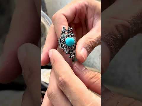 자작 갈퀴DIY Rake로 모래 쓰레기 긁어내다 발견한 터키석 실버 반지! 🛠️🌊💍