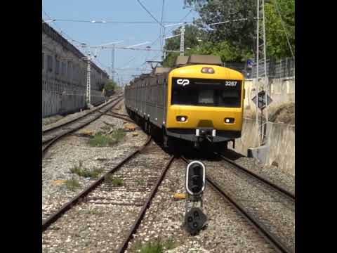 Suburban train arriving #cp3150 #cp3250 #oeiras #train #views #subscribe