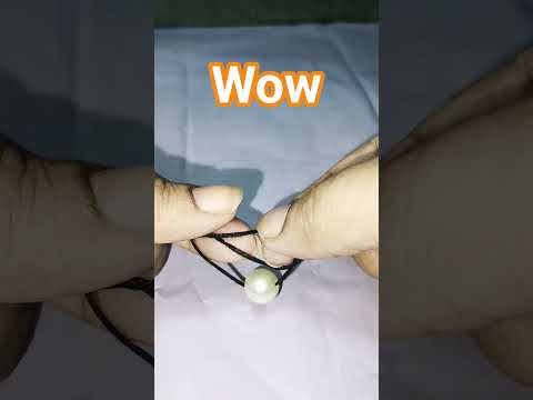 Pearl Pendant tutorial 💎 #shorts #pearlpendant #cordmaking #diyjewelry #diy#fyp#viral#trending #asmr
