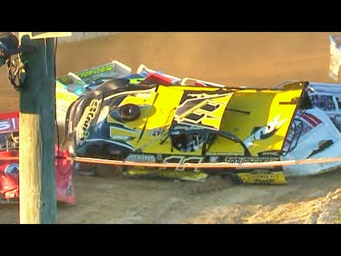 Late Model Crash | John Waters | Freedom Motorsports Park | 7-29-22 - dirt track racing video image
