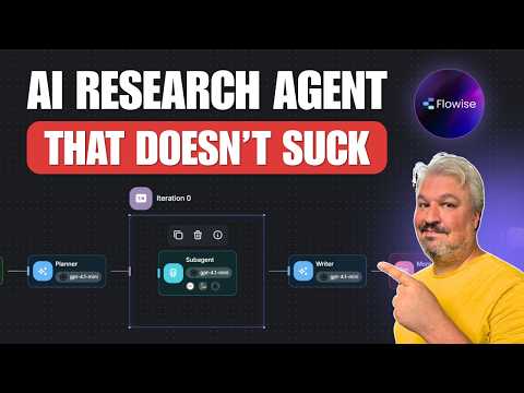 I Built a Deep Research Agent that WORKS (Flowise Tutorial)