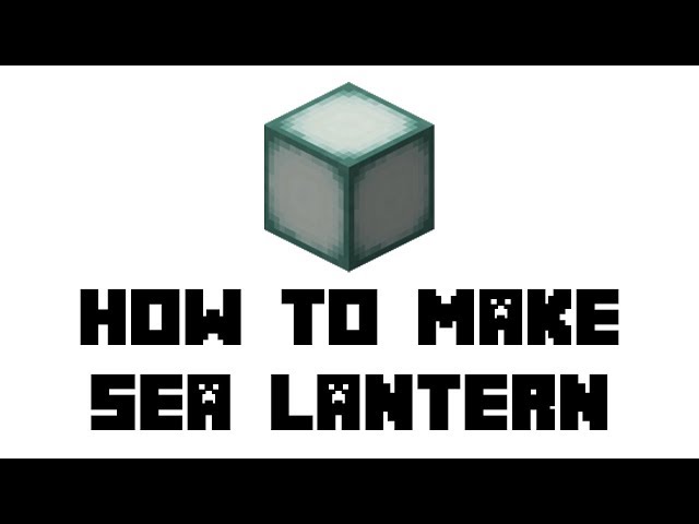 How to make Sea lantern in Minecraft