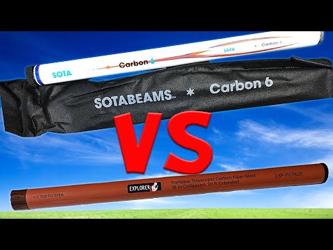 Gigaparts Explorer POTA20 Mast vs SOTAbeams Carbon-6 Mast