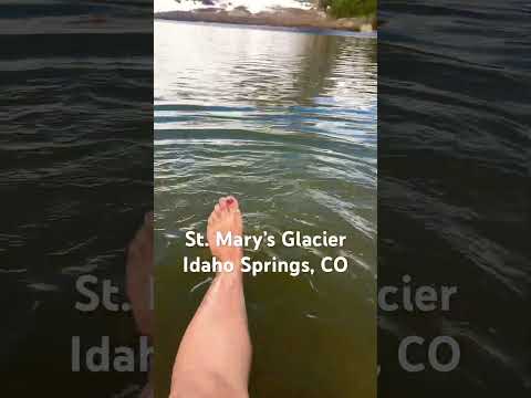 St. Mary’s Glacier 11,000 feet altitude Idaho Springs, Colorado #hiking #glacierwater
