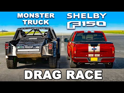 Epic Drag Race: Shelby F-150 Super Snake vs. Monster Energy Pro Light Truck vs. Pro Light Car