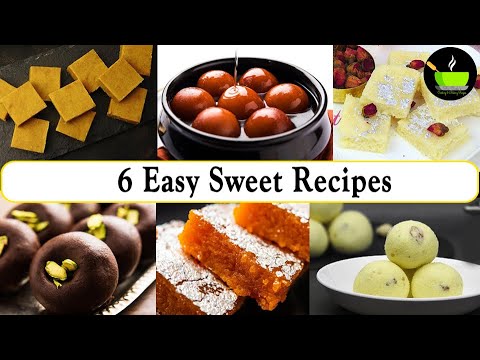 Sweets Recipes | 6 Indian Desserts Recipes | Quick & Easy Sweets Recipe | Indian Sweets Recipe