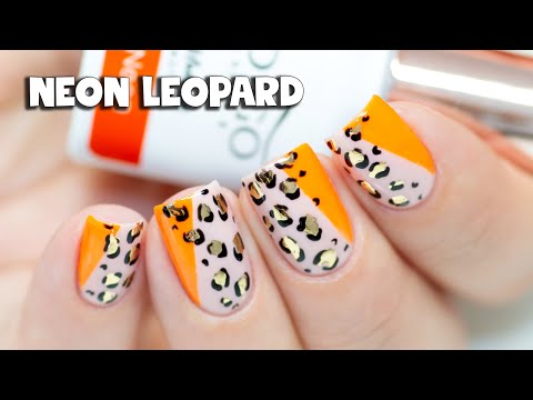 EASY NAIL ART FOR BEGINNERS - Neon Leopard Print EASY NAIL ART FOR BEGINNERS - Neon Leopard Print