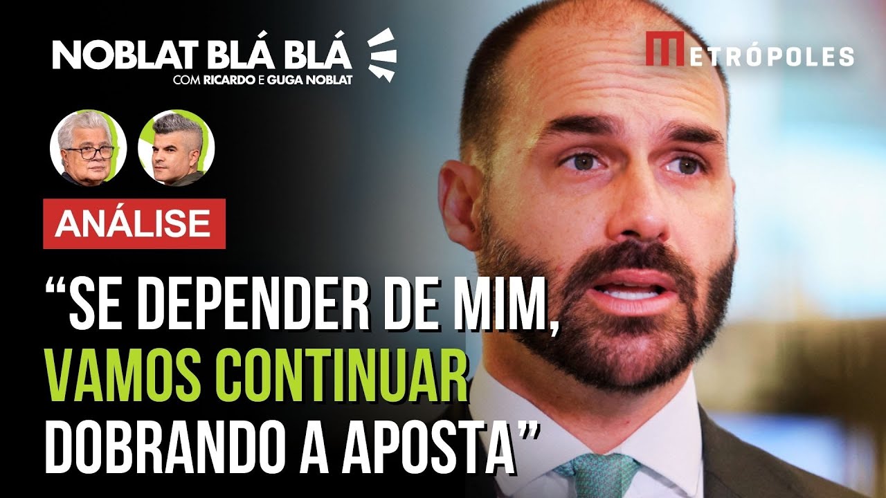 EDUARDO Bolsonaro ameaça Moraes e diz que irá às últimas consequências para tirar esse psicopata