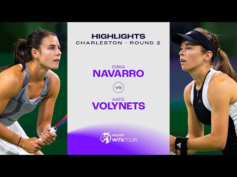 Emma Navarro vs. Katie Volynets | 2024 Charleston Round 2 | WTA Match Highlights