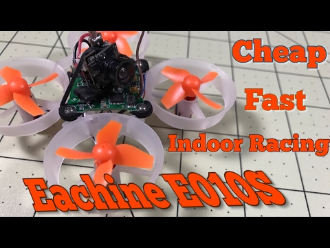 Eachine E010S First Flights - The best indoor drone racing value!  Banggood - UCzuKp01-3GrlkohHo664aoA