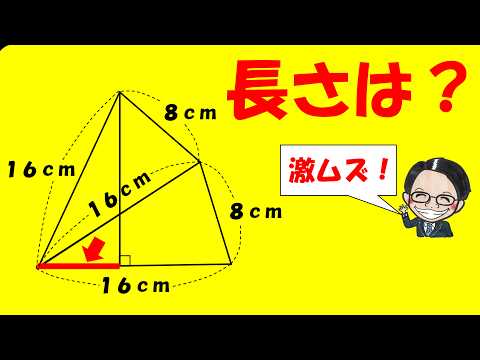 ヤバすぎる補助線に気づける？小学生の知識だけで解けますか？【中学受験算数】