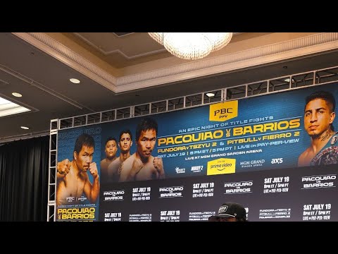 Pacquiao vs. Barrios undercarriage press conference