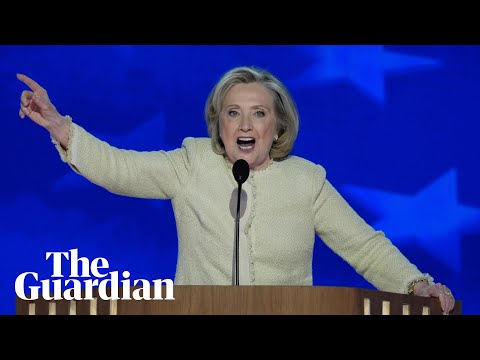 'We have Trump on the run', says Hillary Clinton at the DNC