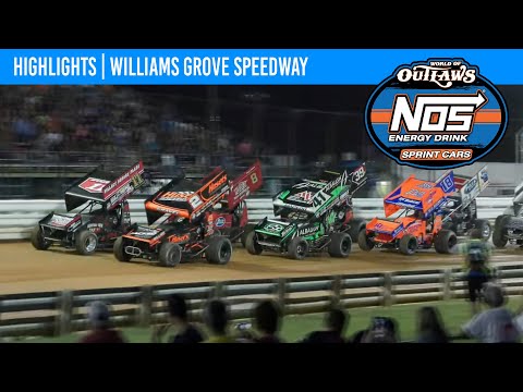 World of Outlaws NOS Energy Drink Sprint Cars | Williams Grove Speedway | July 26, 2024 | HIGHLIGHTS - dirt track racing video image