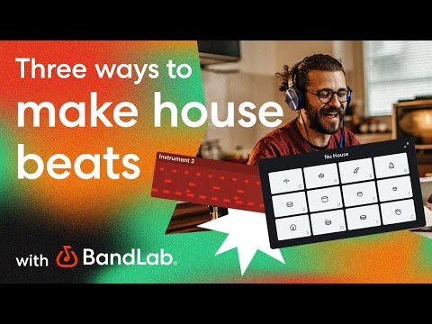 How to create three types of House beat using BandLab's free web Studio (BandLab Tutorial)