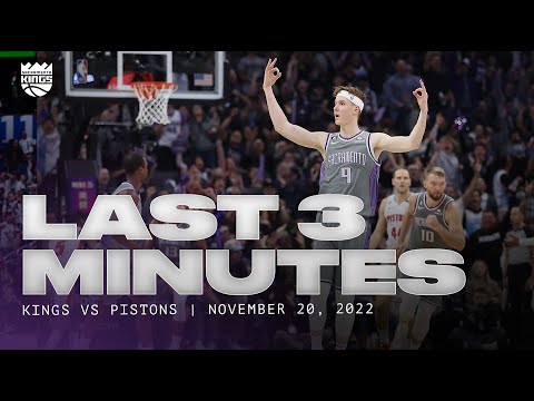 WILD FINISH! Kings Take Over Late to Snag W | Kings vs Pistons 11.20.22 video clip