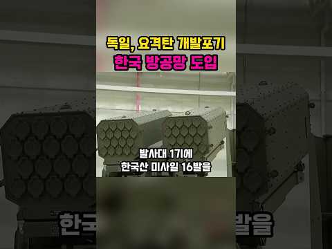 <strong>독일</strong> 개발포기하고 한국에 의존 한다