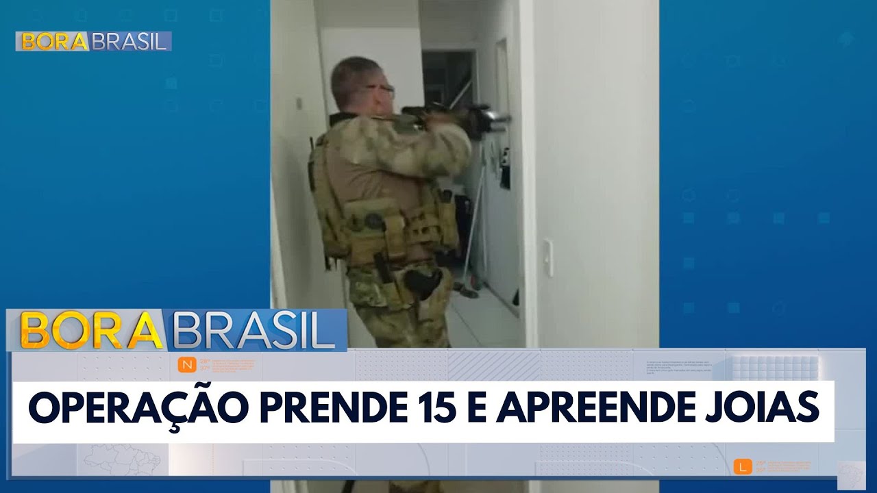 Operação em SP prende 15 pessoas e apreende joias