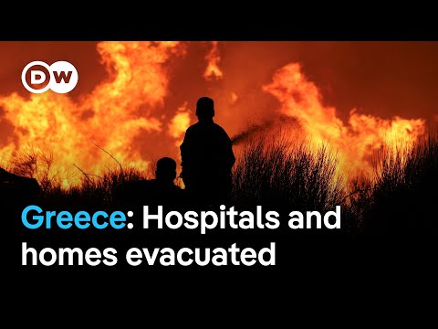 Greece evacuates areas near Athens as wildfires continue to spread | DW News