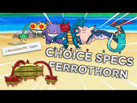 The ANTI META Choice Specs FERROTHORN! Competitive Pokemon Showdown OU
