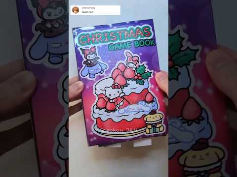 Sanrio Christmas Blindbag Game book 산리오 크리스마스 블라인드백 게임북 Cinnamoroll #sanrio #papercraft #gamebook