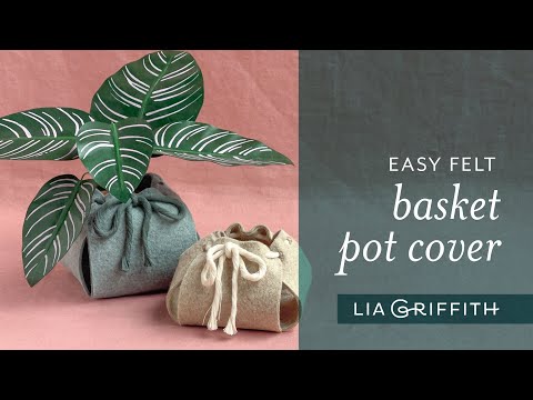 Easy Felt Pot Cover – Full Tutorial