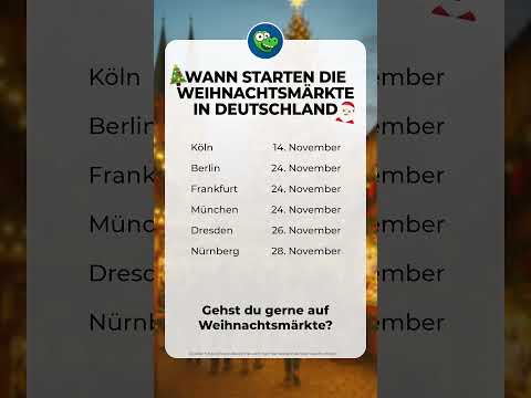 DANN öffnen die deutschen Weihnachtsmärkte!  #mydealz #weihnachtsmarkt #weihnachten
