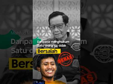 Menghukum orang ga bersalah | Our country is a country of law #mahfudmd #pegisetiawan
