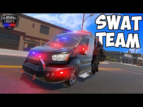 SWAT TEAM vs 12 SUSPECTS - POLICE UPDATE FLASHING LIGHTS GAME
