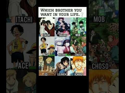 Comment your brother...?#tanjiro #kilua #itachi #sasuke #naruto #ichigo #ace #anime #viral #shorts