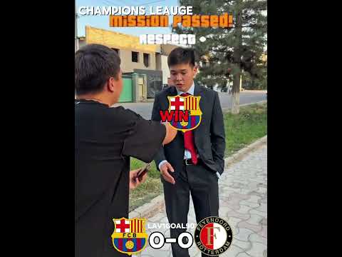 Barcelona <strong>meet</strong> Feyenoord Rotterdam in UCL⚡#championsleague