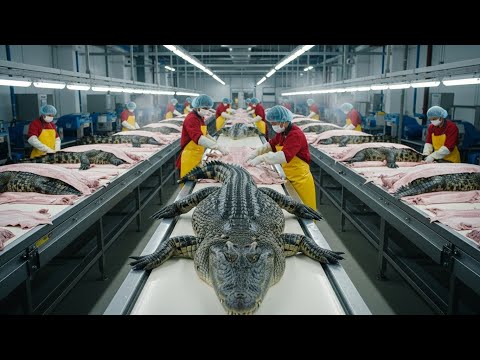 Inside the Crocodile Leather Factory – From Raw Croc Skin to $50,000 Luxury Bags (Full Process)