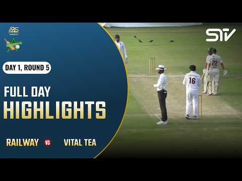 Full Day highlights | Railway vs Vital <strong>Tea</strong> | Day 1 | National Ground, Islamabad | MZN1H