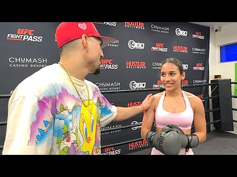 LUPITA MEDINA TRAINING WHILE TEOFIMO LOPEZ WATCHES & PRAISES “FAST, SHARP, STRONG!”