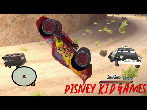 Disney Pixars Cars Movie Game   Crash Mcqueen 476   Flip up McQueen