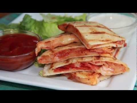 Pepperoni Pizza Quesadilla Recipe - Quick & Easy Lunch Idea! - UCubwl8dqXbXc-rYE8MOSUnQ