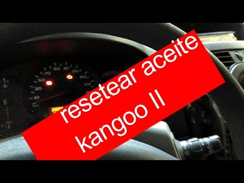 Wie setze ich die Serviceanzeige beim Renault Kangoo I zurück?