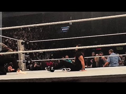 Roman Reigns struggle to get up with Jey Uso, Jimmy Uso & Sami Zayn after WWE SMACKDOWN went off air