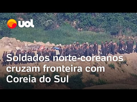 Soldados da Coreia do Norte cruzam fronteira com a Coreia do Sul e são feridos em campo minado