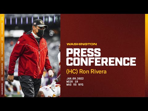 Coach Rivera Press Conference | Week 18: Washington at Giants video clip