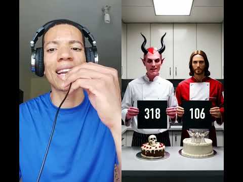 la batalla entre Jesús y Satanás del pastel cuál está más bueno ❤️🙏